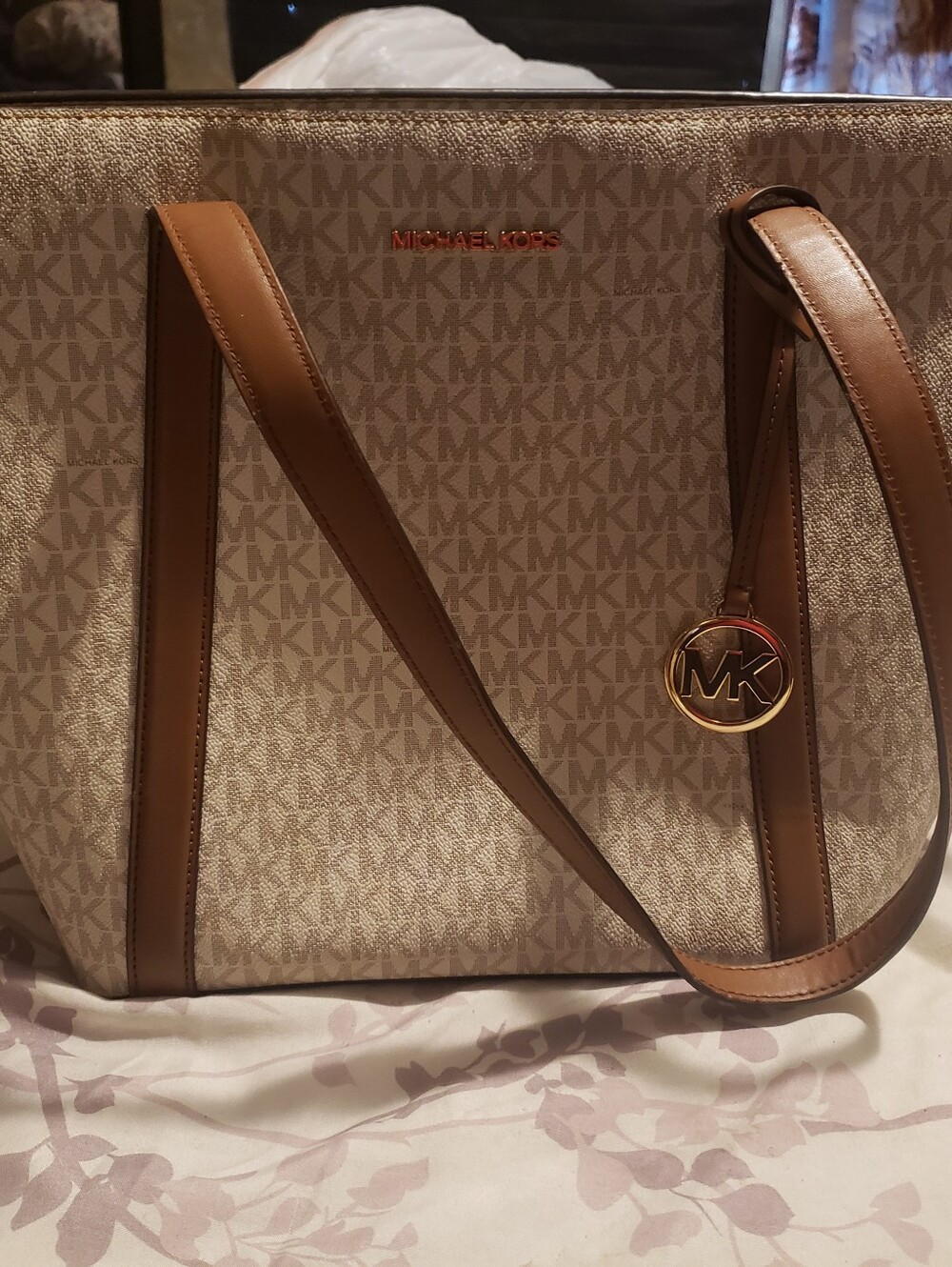 Michael Kors Brown Signature MK Tote Bag